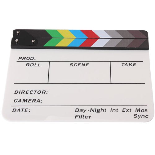 Colorful Clapper Board Acrylic Dry Erase - gadget - 99fab.com