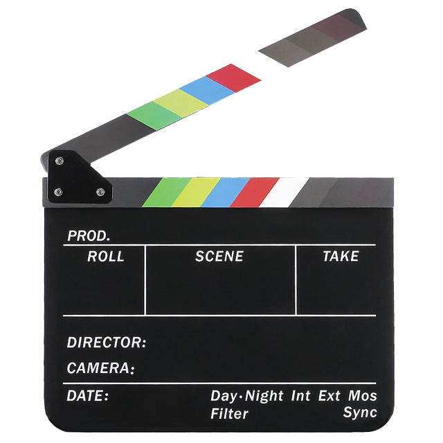 Colorful Clapper Board Acrylic Dry Erase - gadget - 99fab.com