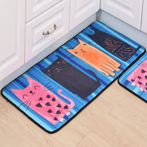 Welcome Floor Mats Animal Cat Printed Bathroom Kitchen Carpets - floor mats - 99fab.com