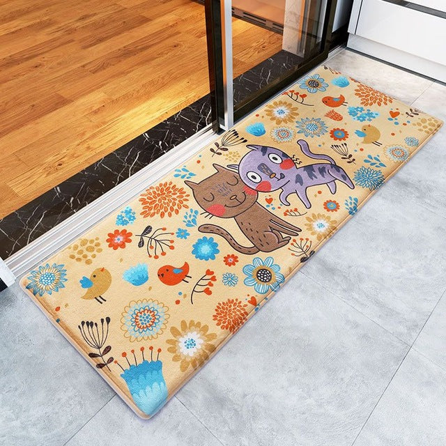 Welcome Floor Mats Animal Cat Printed Bathroom Kitchen Carpets - floor mats - 99fab.com
