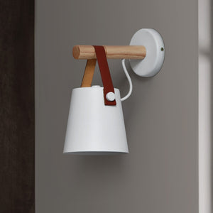 LED Sconces Lamps E27 Nordic Wooden belt Wall Light - led light - 99fab.com