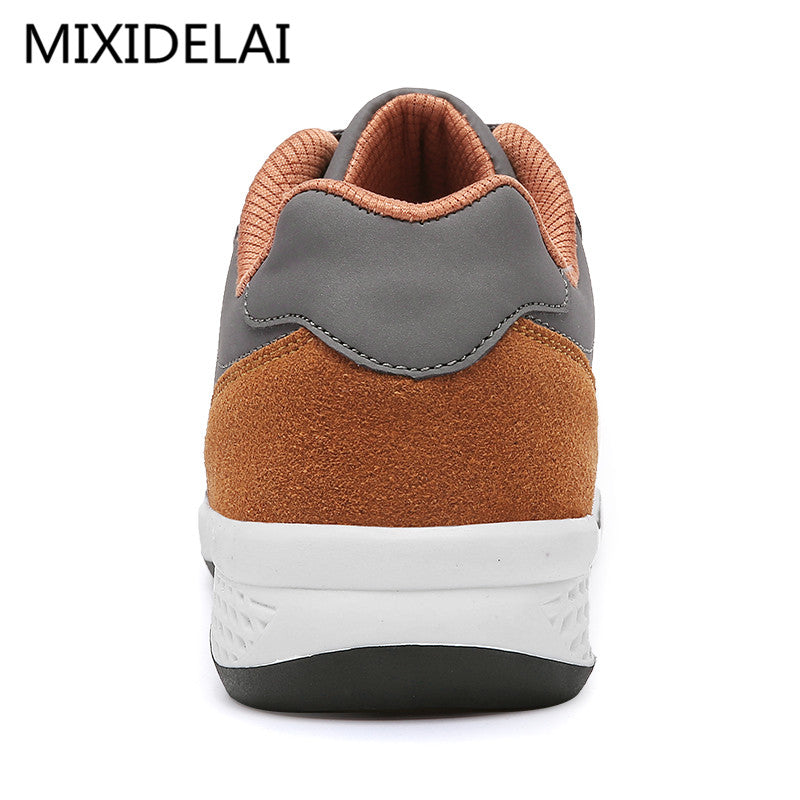 Men Autumn Lace up British Style Breathable Mesh Suede - men shoes - 99fab.com