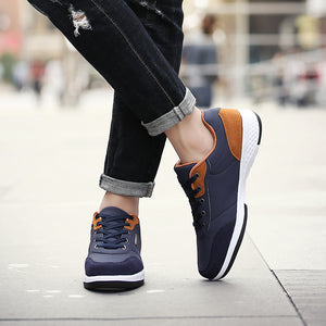 Men Autumn Lace up British Style Breathable Mesh Suede - men shoes - 99fab.com