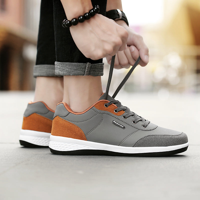 Men Autumn Lace up British Style Breathable Mesh Suede - men shoes - 99fab.com