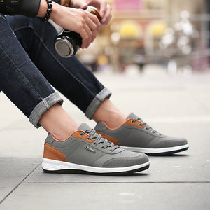 Men Autumn Lace up British Style Breathable Mesh Suede - men shoes - 99fab.com