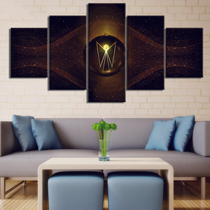 HD Printed Wall Modular 5 Panel Angel Wings - wall art - 99fab.com