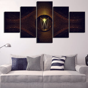 HD Printed Wall Modular 5 Panel Angel Wings - wall art - 99fab.com