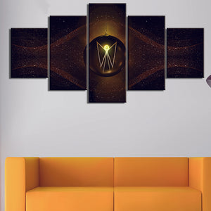 HD Printed Wall Modular 5 Panel Angel Wings - wall art - 99fab.com