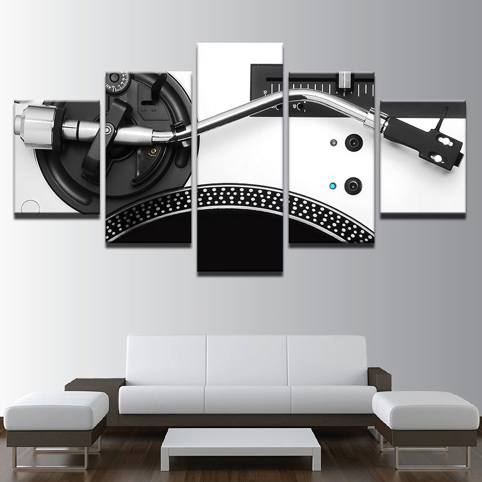 5 Panels Music DJ Console Wall Art Canvas - wall art - 99fab.com