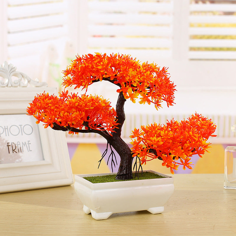 Platic Artificial Plants Ceramics Bonsai Tree with Pot - decor - 99fab.com