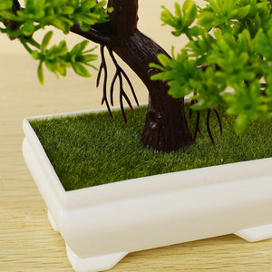 Platic Artificial Plants Ceramics Bonsai Tree with Pot - decor - 99fab.com