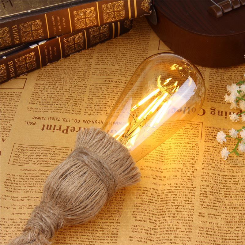 Single/Double Head Retro Vintage Rope Pendant Light Lamp - decor - 99fab.com