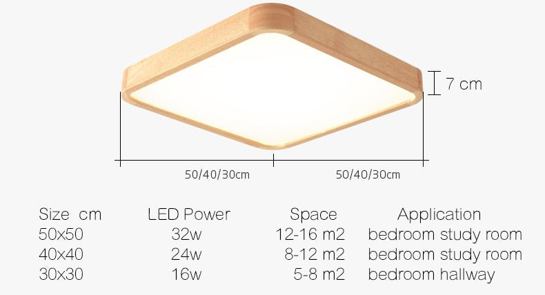 Wooden LED ceiling lighting for the living room chandeliers hall lamp - ceiling lamp - 99fab.com