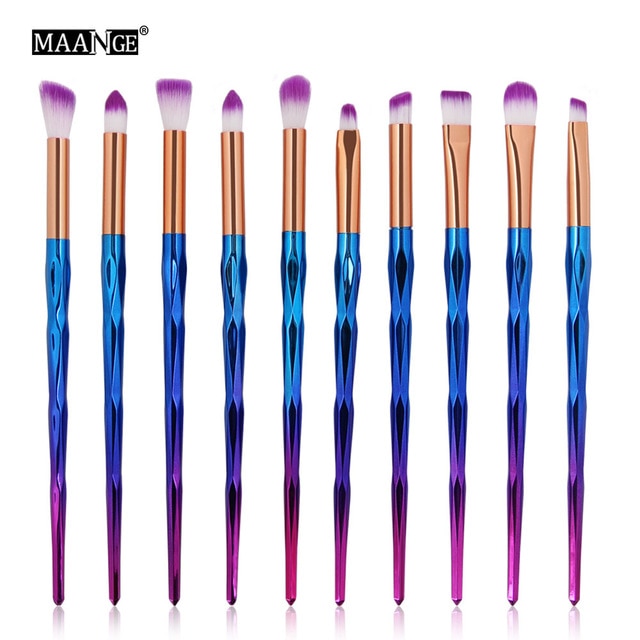 MAANGE 7/10Pcs Diamond Makeup Brushes Set - Makeup Brushes - 99fab.com