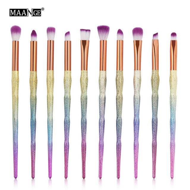 MAANGE 7/10Pcs Diamond Makeup Brushes Set - Makeup Brushes - 99fab.com