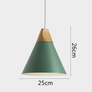 Modern Wood Pendant Lights LED Hanglamp Colorful Pendant Lamps lamparas - decor - 99fab.com