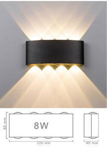 Modern Nordic Waterproof LED Outdoor Indoor Wall Lamps Porch Garden Lamp - wall lamp - 99fab.com