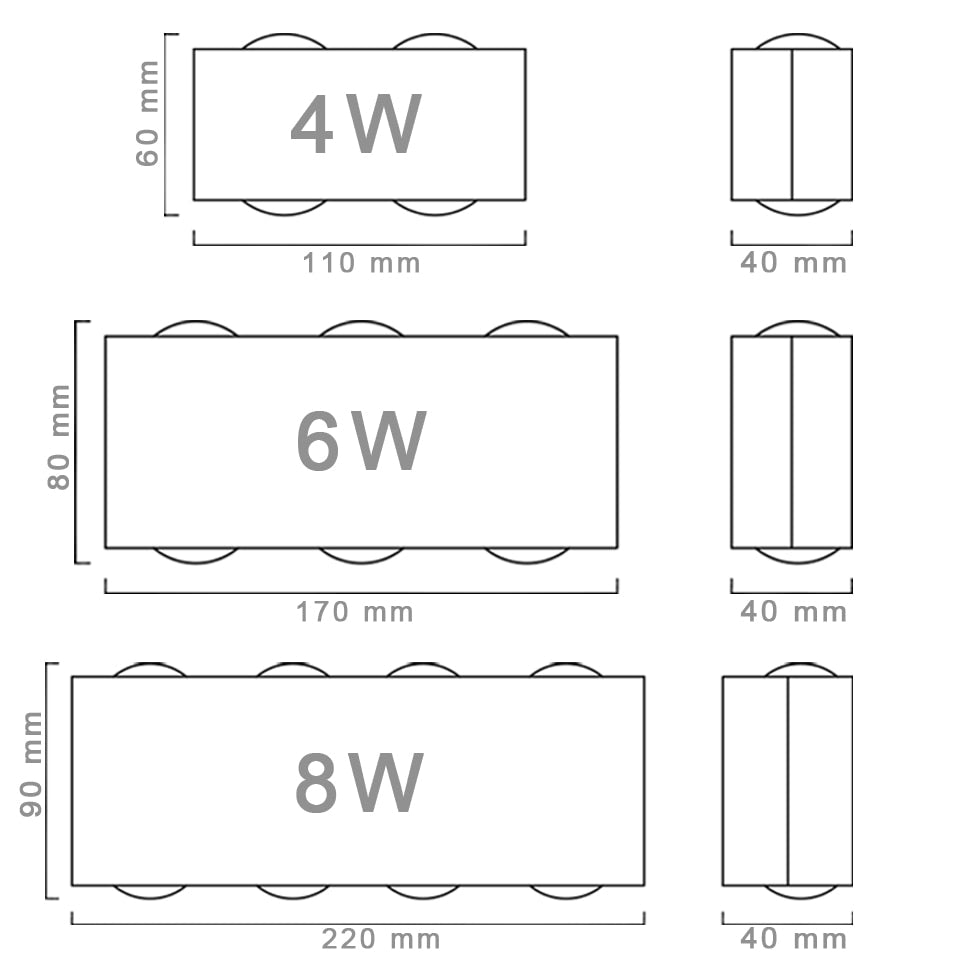 Modern Nordic Waterproof LED Outdoor Indoor Wall Lamps Porch Garden Lamp - wall lamp - 99fab.com