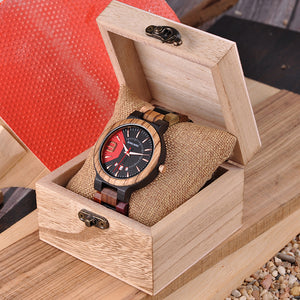 BOBO BIRD Relogio Masculino Men Luxury Date Display Wood Quartz Watches - men watches - 99fab.com