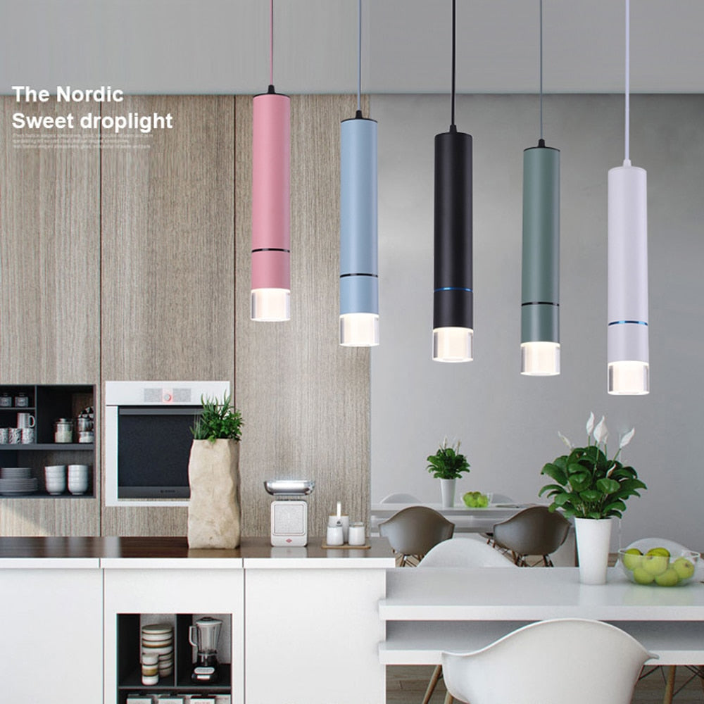 Colorful LED Pendant Lamp 15W Modern Indoor Hanging Lamp Luminaria - pendant light - 99fab.com