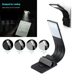 Portable LED Flexible Reading Book Light USB Rechargeable - led light - 99fab.com