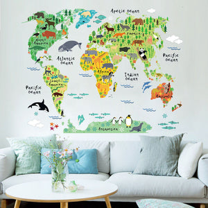 Colorful World Map Wall Sticker Decal Vinyl Art - art - 99fab.com