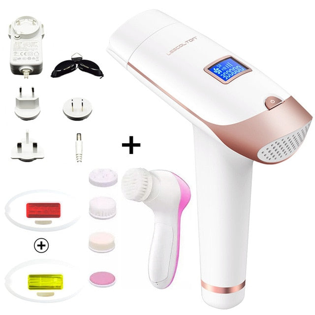 3in1 700000 pulsed IPL Laser Permanent Hair Removal Epilator - hair remover - 99fab.com