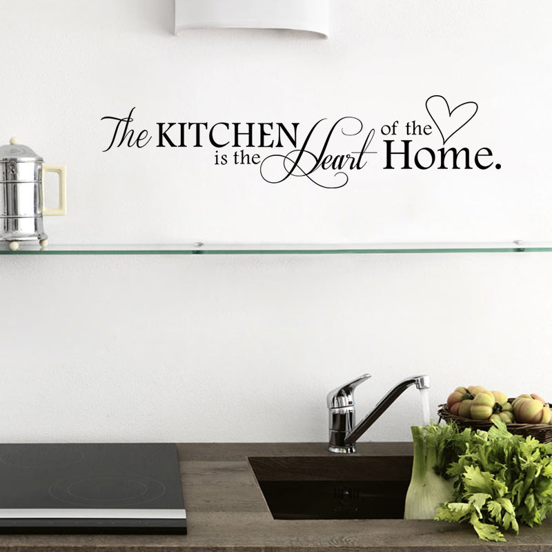 Kitchen is Heart of the Home Letter Pattern Wall Sticker - wall sticker - 99fab.com