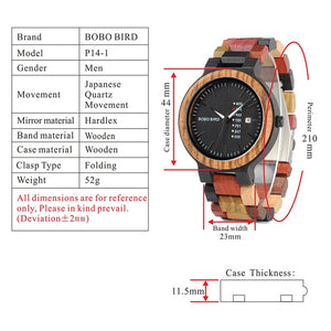 Wooden Sunglasses Wood Quartz Watches in Suit Present Gift Box relojes para hombre - gift box - 99fab.com