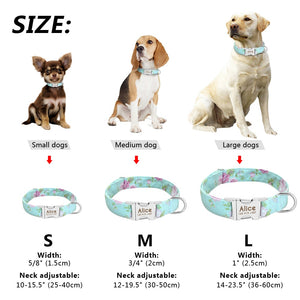 Personalized Nylon Pet Dog Tag Collar free Engraved - dog collar - 99fab.com