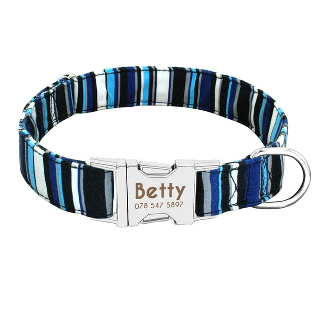 Personalized Nylon Pet Dog Tag Collar free Engraved - dog collar - 99fab.com