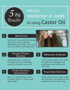 Pure Castor Oil Hair Growth Serum - hair oil - 99fab.com