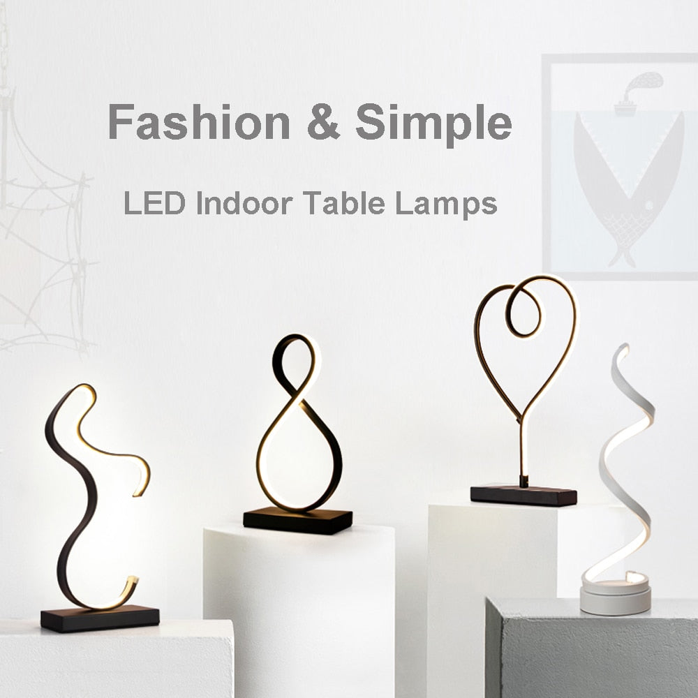 Modern LED Table Lamps Indoor Decoration Desk Lights Study Lamp Nordic - table lamp - 99fab.com