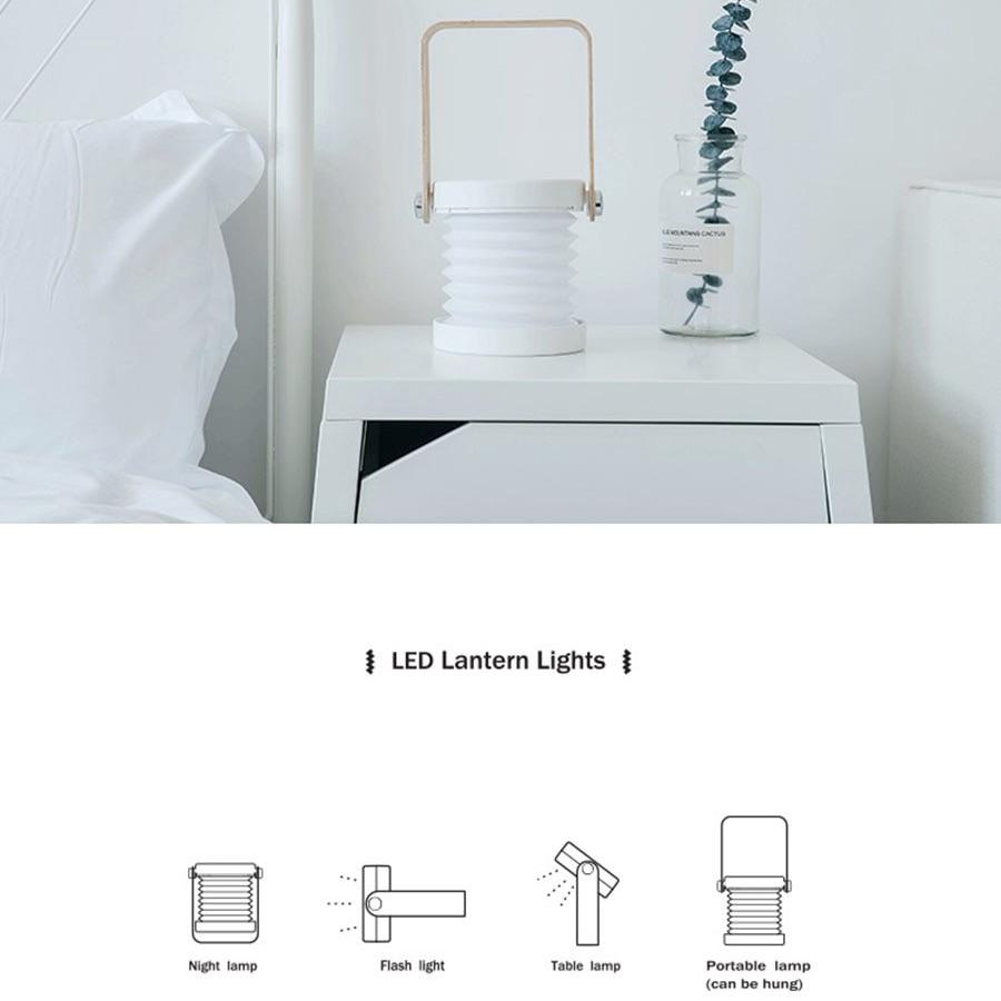 Foldable Touch Dimmable Reading LED Night Light Portable Lantern Lamp - led light - 99fab.com