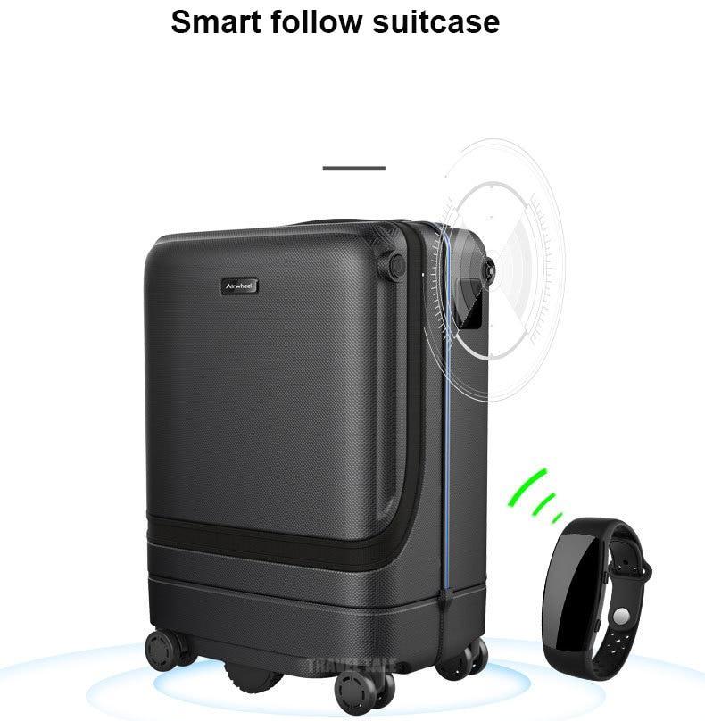 Smart suitcase trolleys automatically follow luggage - luggage - 99fab.com