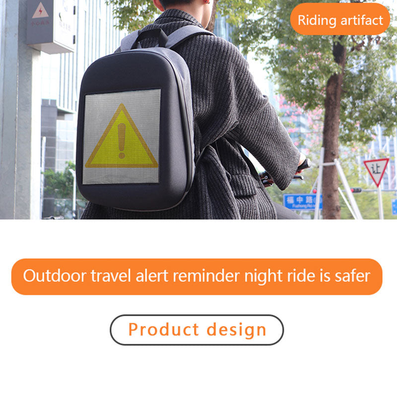 WIFI Version Smart LED Dynamic Waterproof Backpack - gadget - 99fab.com