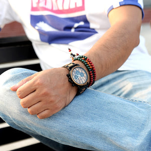 BOBO BIRD Wooden Chronograph Military Watch Relogio Masculino - men watches - 99fab.com