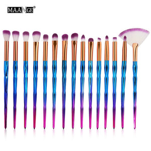 MAANGE 7/10Pcs Diamond Makeup Brushes Set - Makeup Brushes - 99fab.com