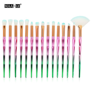 MAANGE 7/10Pcs Diamond Makeup Brushes Set - Makeup Brushes - 99fab.com
