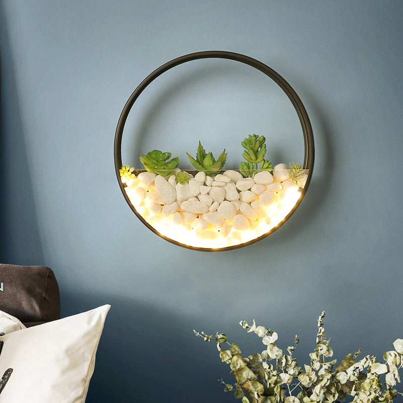 Nordic plant wall lights Creative aisle wall lamp - wall lamp - 99fab.com