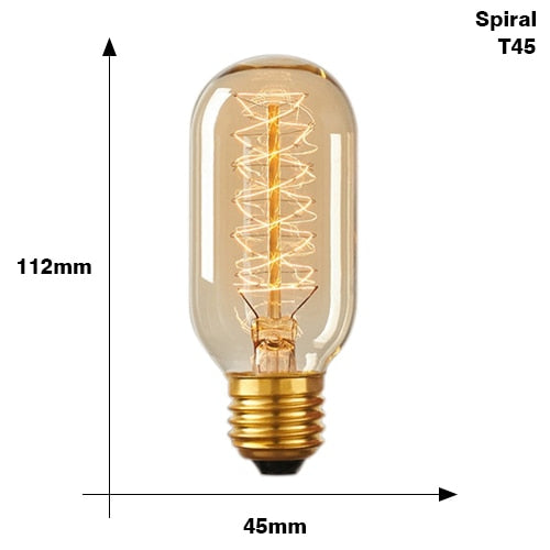 Retro Edison Light Bulb Filament Vintage Ampoule Incandescent Lamp E27 220V 40W - edison bulb - 99fab.com