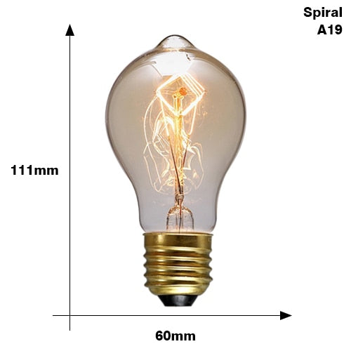 Retro Edison Light Bulb Filament Vintage Ampoule Incandescent Lamp E27 220V 40W - edison bulb - 99fab.com