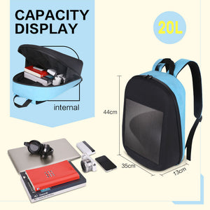 WIFI Version Smart LED Dynamic Waterproof Backpack - gadget - 99fab.com