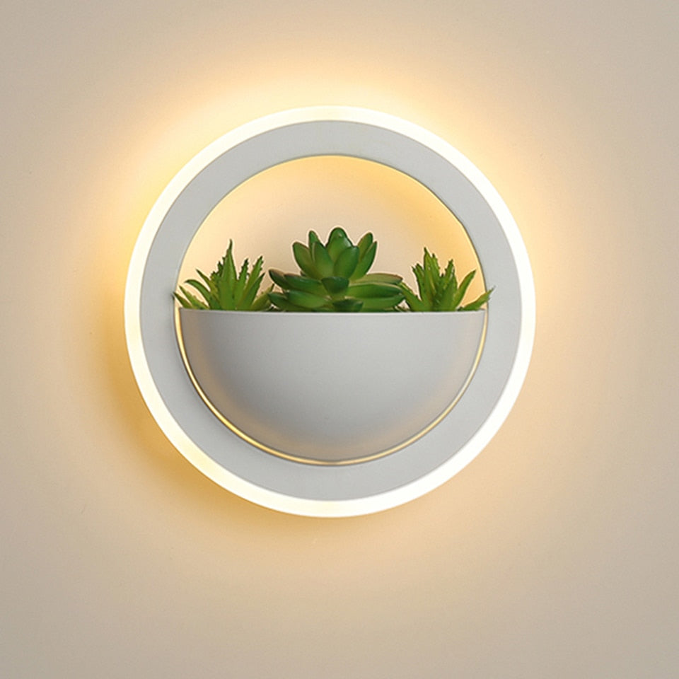 Creative Modern wall lights plant sconce acrylic Nordic Indoor LED lamp - wall lamp - 99fab.com