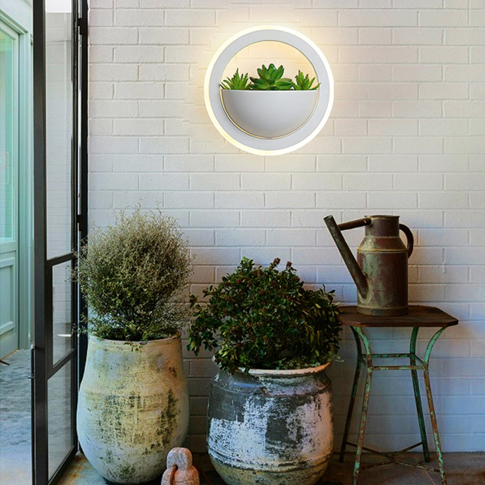 Creative Modern wall lights plant sconce acrylic Nordic Indoor LED lamp - wall lamp - 99fab.com