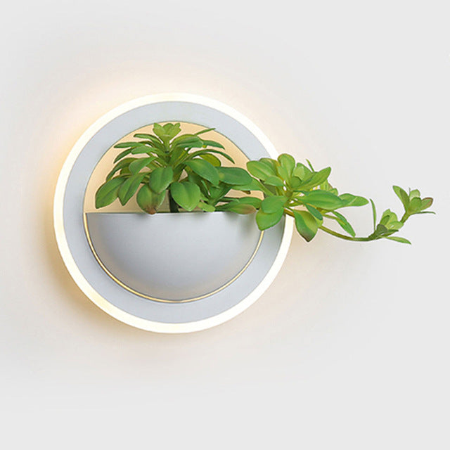 Creative Modern wall lights plant sconce acrylic Nordic Indoor LED lamp - wall lamp - 99fab.com