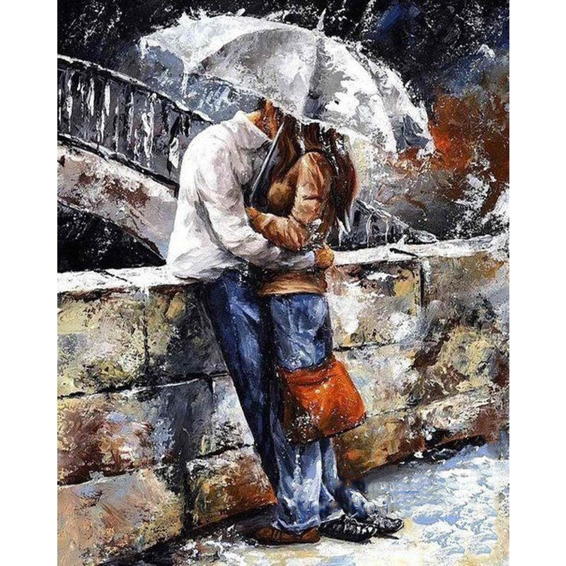 Frameless romantic lover DIY Painting - art - 99fab.com