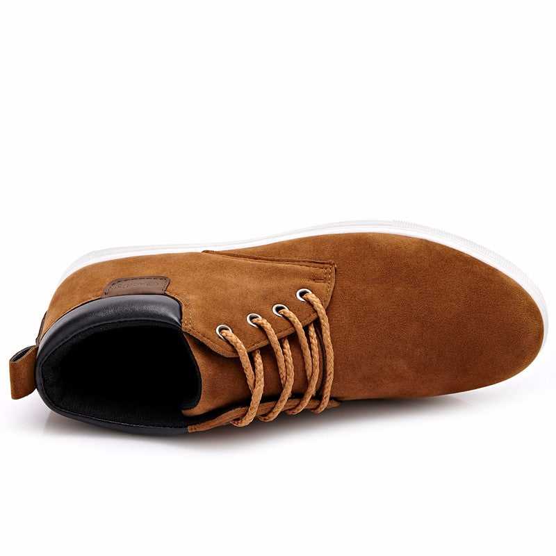 Men Casual Cotton Lace-up Ankle Flats - men shoes - 99fab.com