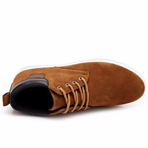 Men Casual Cotton Lace-up Ankle Flats - men shoes - 99fab.com