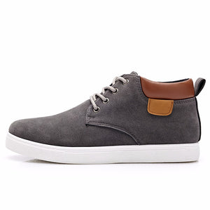 Men Casual Cotton Lace-up Ankle Flats - men shoes - 99fab.com